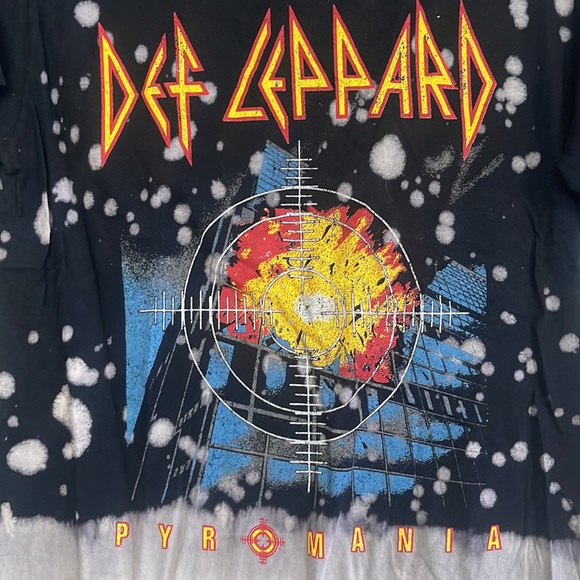 Bludgeon Riffola Limited men official Def Leppard Pyromania tie dye tshirt - Picture 3 of 8